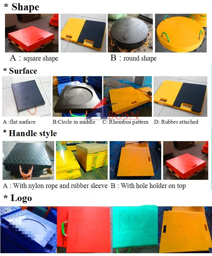 Factory Price HDPE Composite Ground Protection Mat and Outrigger UHMWPE Outrigger Pads for Crane