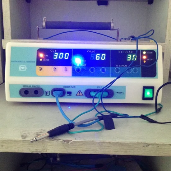 Machine portative d'électrocoagulation de diathermie de fréquence radio bipolaire de cautérisation électrochirurgicale d'OEM 350W