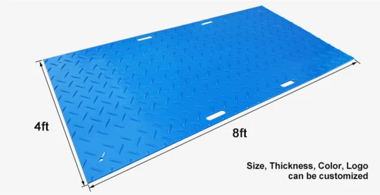 Revêtements de sol en gazon Panneaux de chaussée temporaires Tapis de protection de sol en polyéthylène haute densité Tapis de chemin